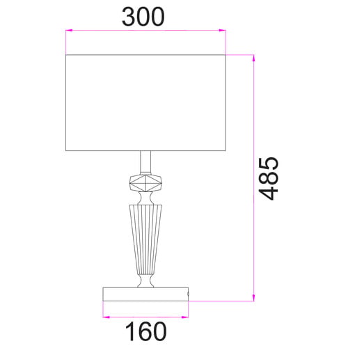 49cm Elidi Table Lamp