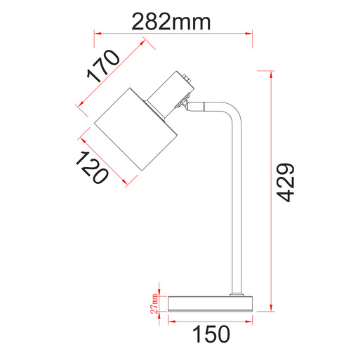 43cm Eliane Table Lamp