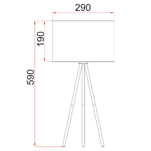 59cm Fawz Table Lamp