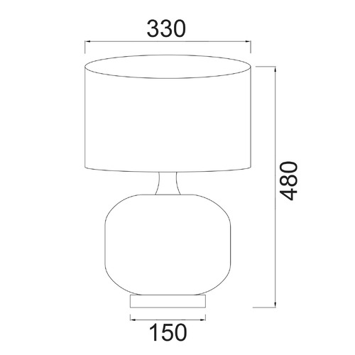 Kael Iron & Ceramic Table Lamp