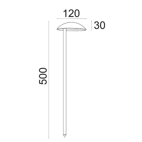 Elun Aluminium Garden LED Spike Light