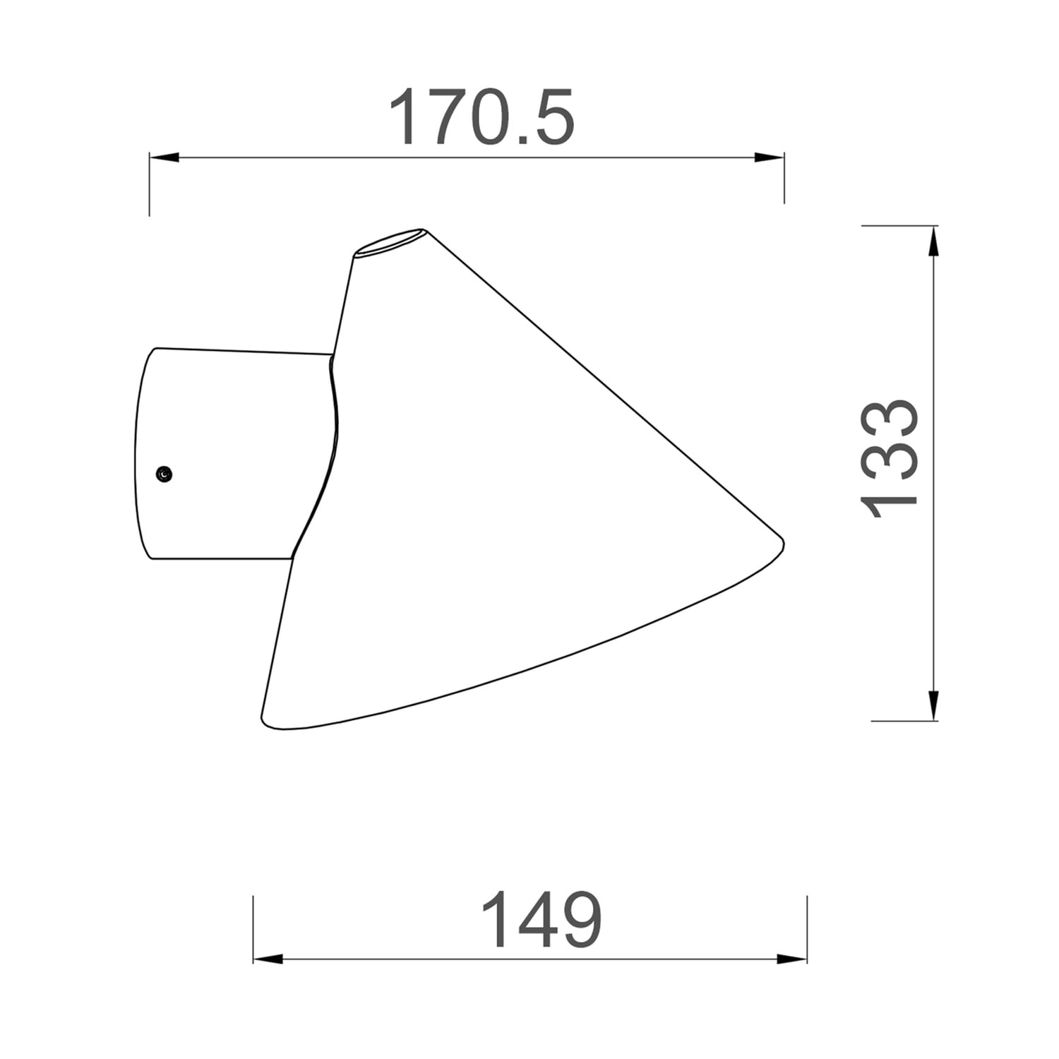 Harlen Aluminium & Glass Flush Mount Wall Light