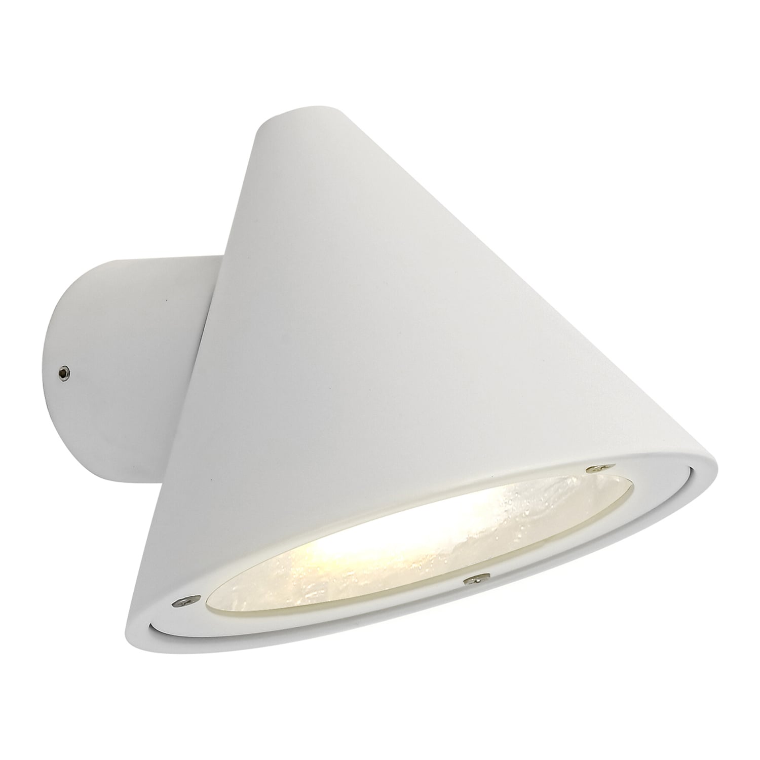 Harlen Aluminium & Glass Flush Mount Wall Light