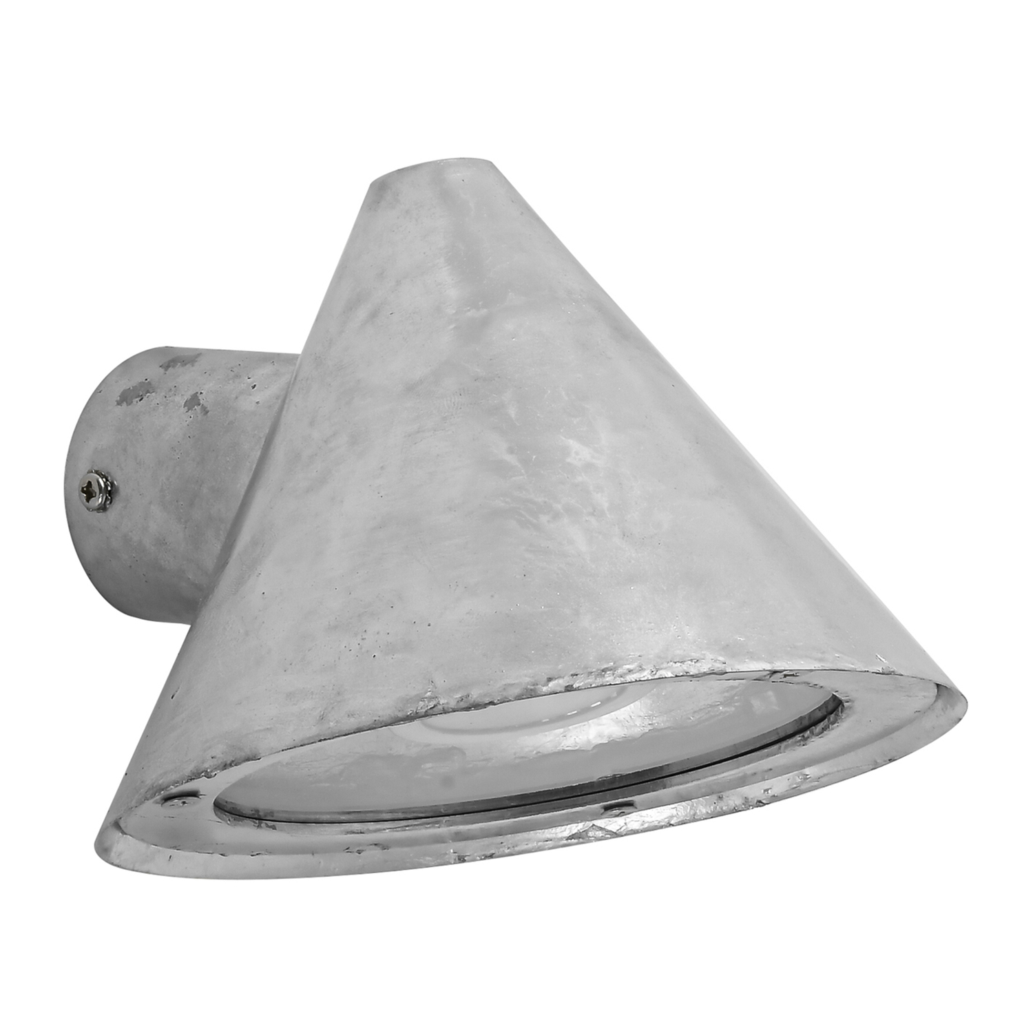 Harlen Iron & Glass Flush Mount Wall Light