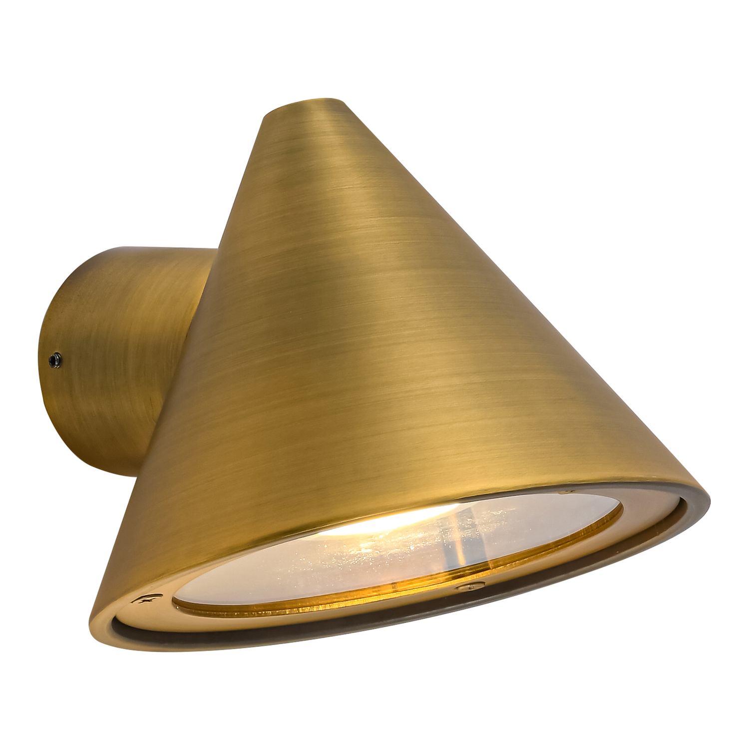 Harlen Aluminium & Glass Flush Mount Wall Light