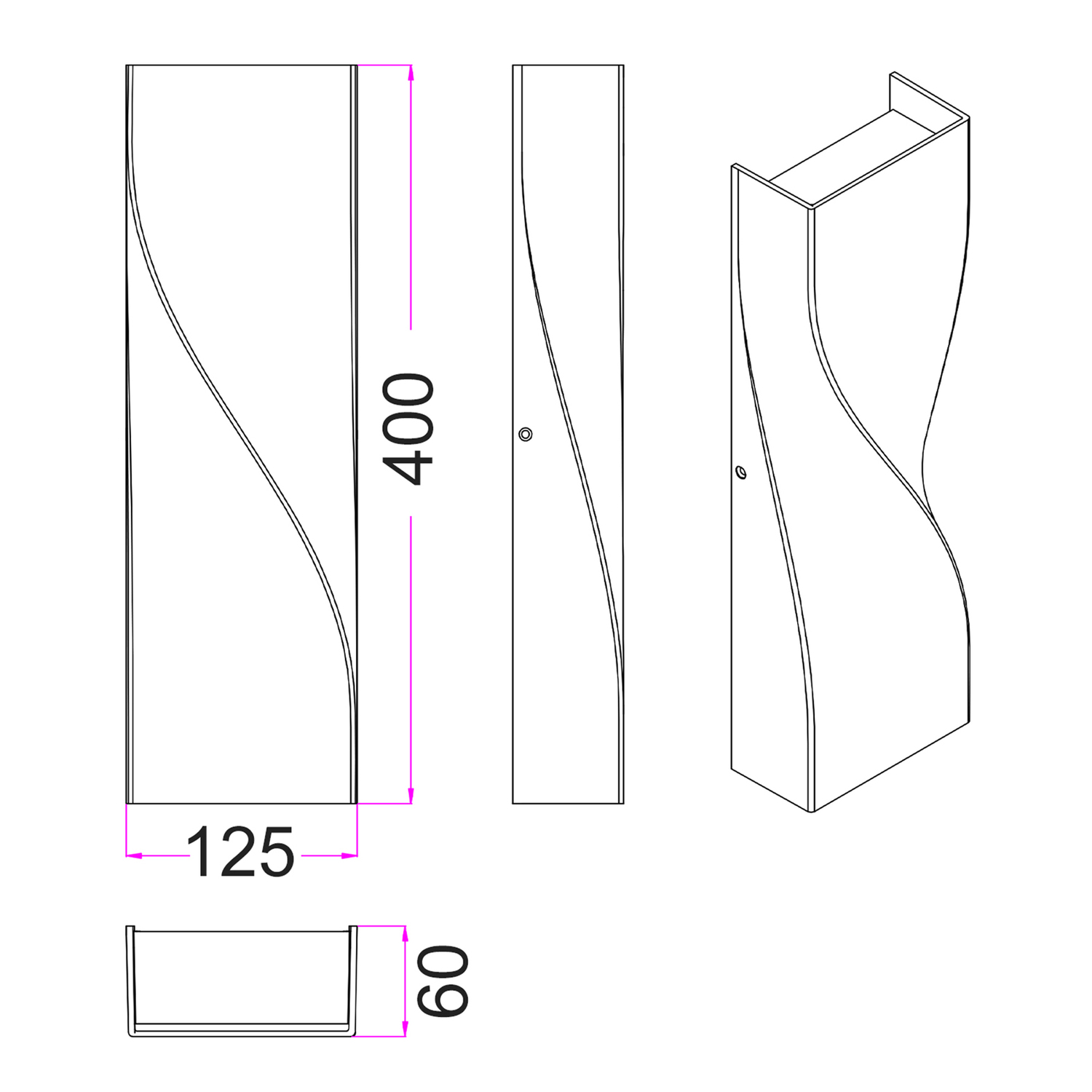 Maelle LED Outdoor Up-Down Wall Lights
