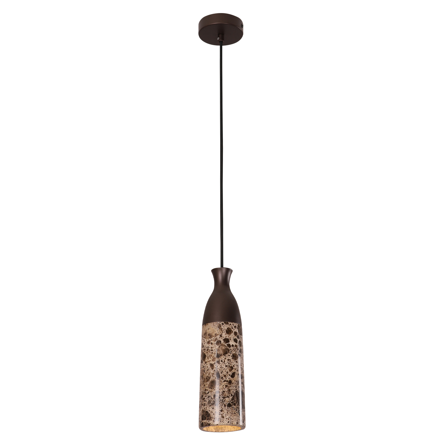 Mordecai Marble & Iron Pendant Light