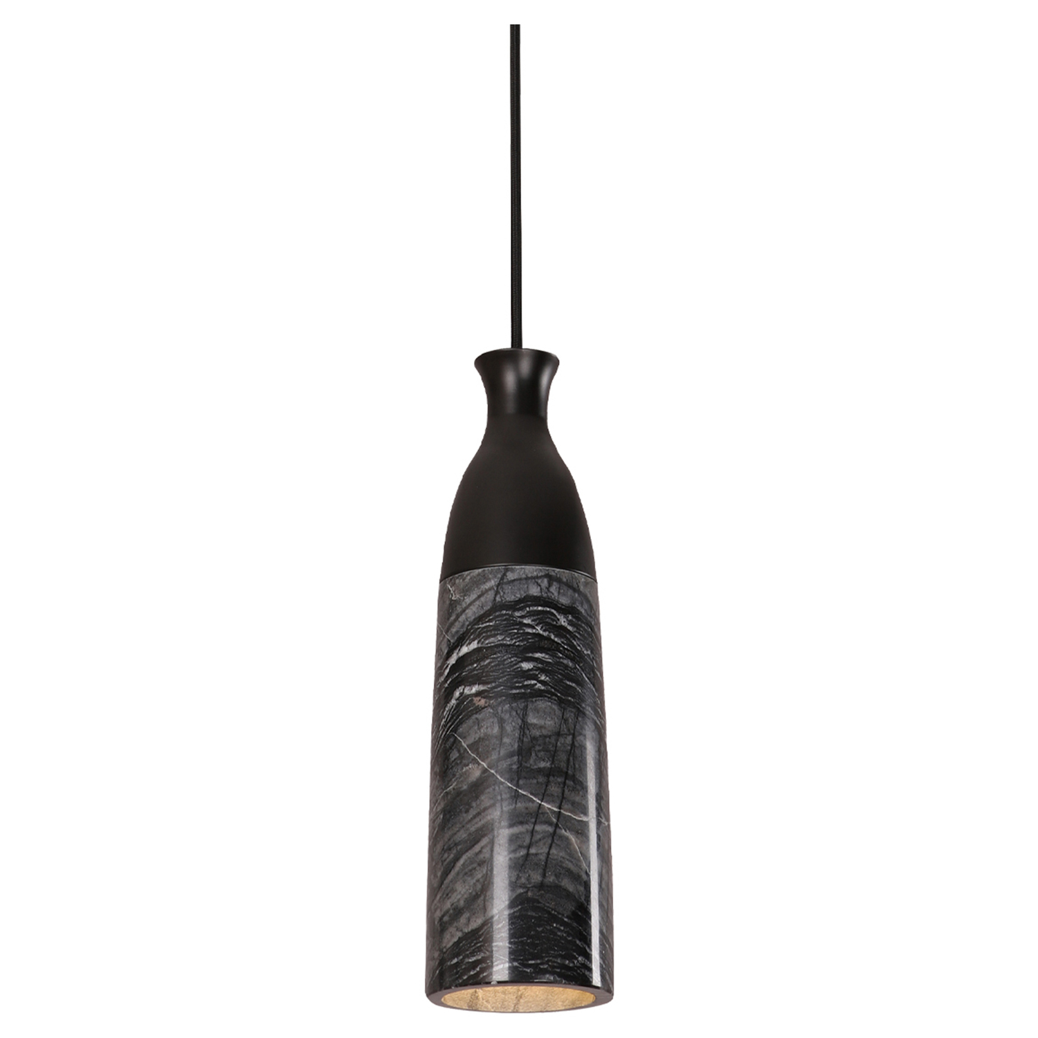 Mordecai Marble & Iron Pendant Light