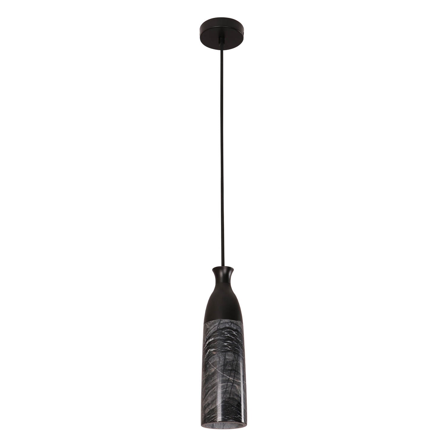Mordecai Marble & Iron Pendant Light