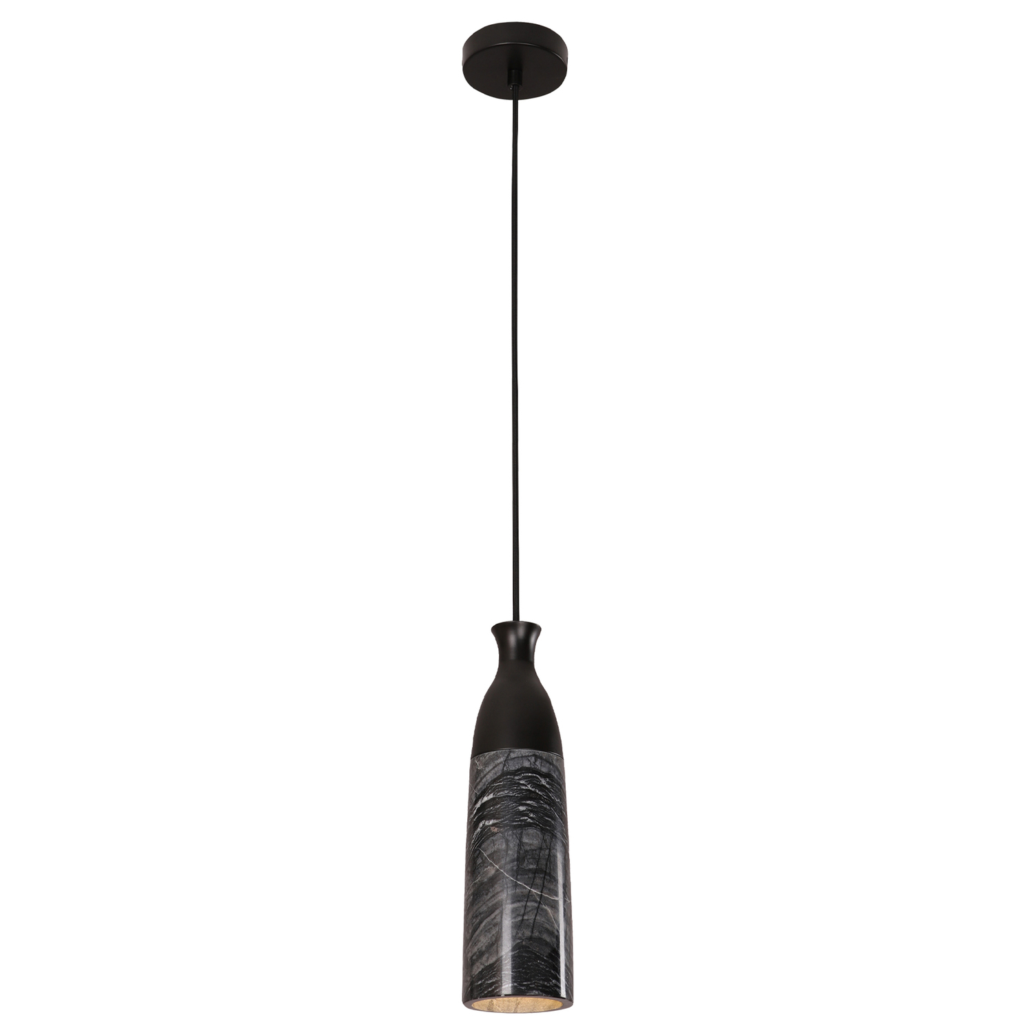 Mordecai Marble & Iron Pendant Light