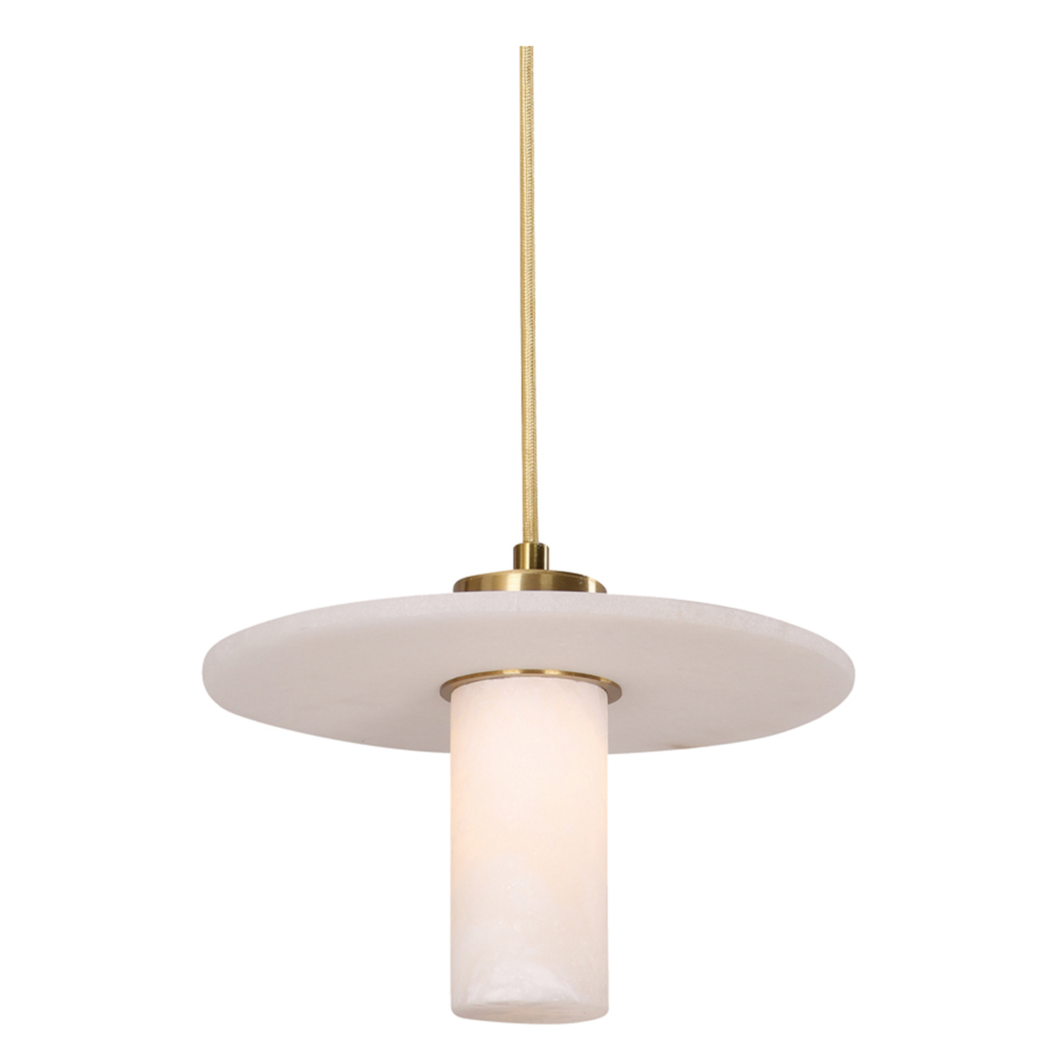 Lucero Alabaster & Iron Pendant Light