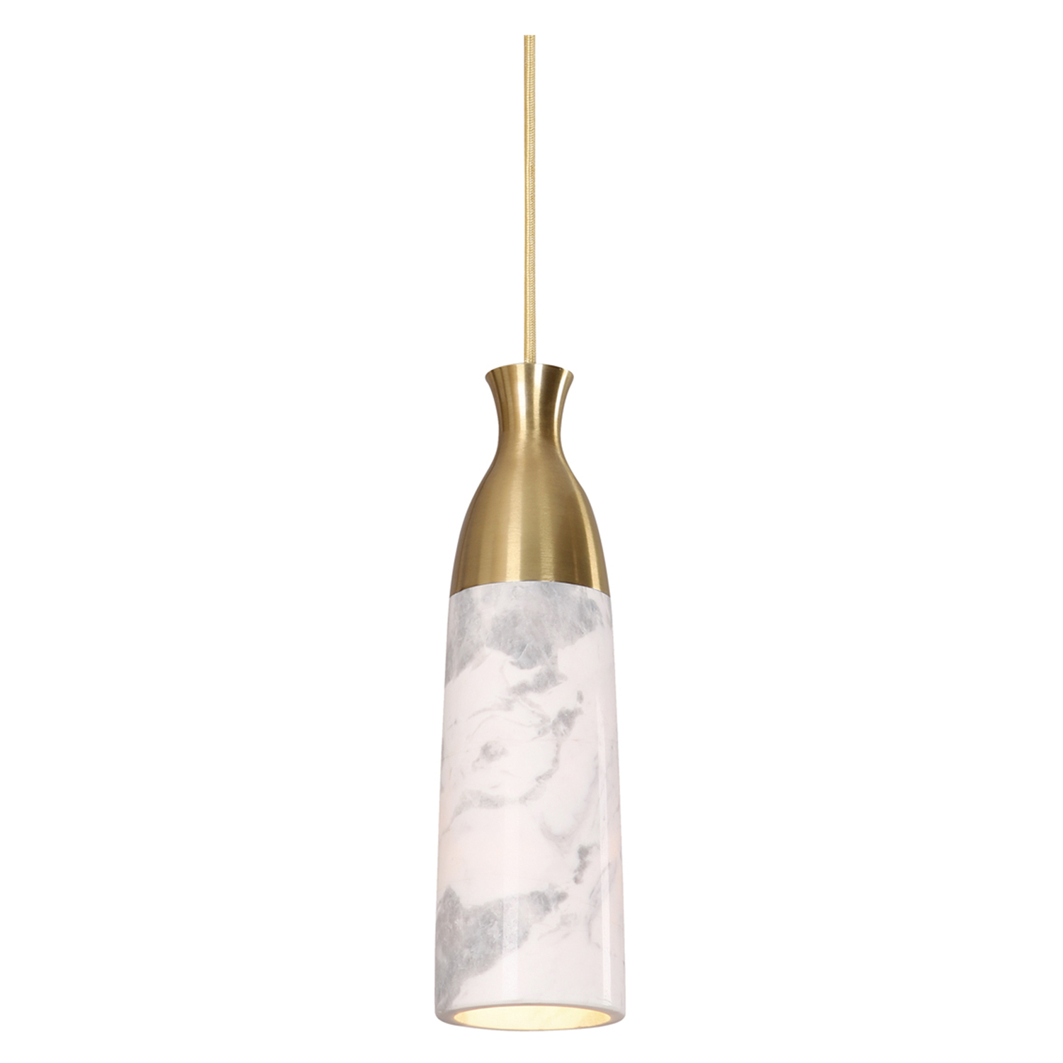 Mordecai Marble & Iron Pendant Light
