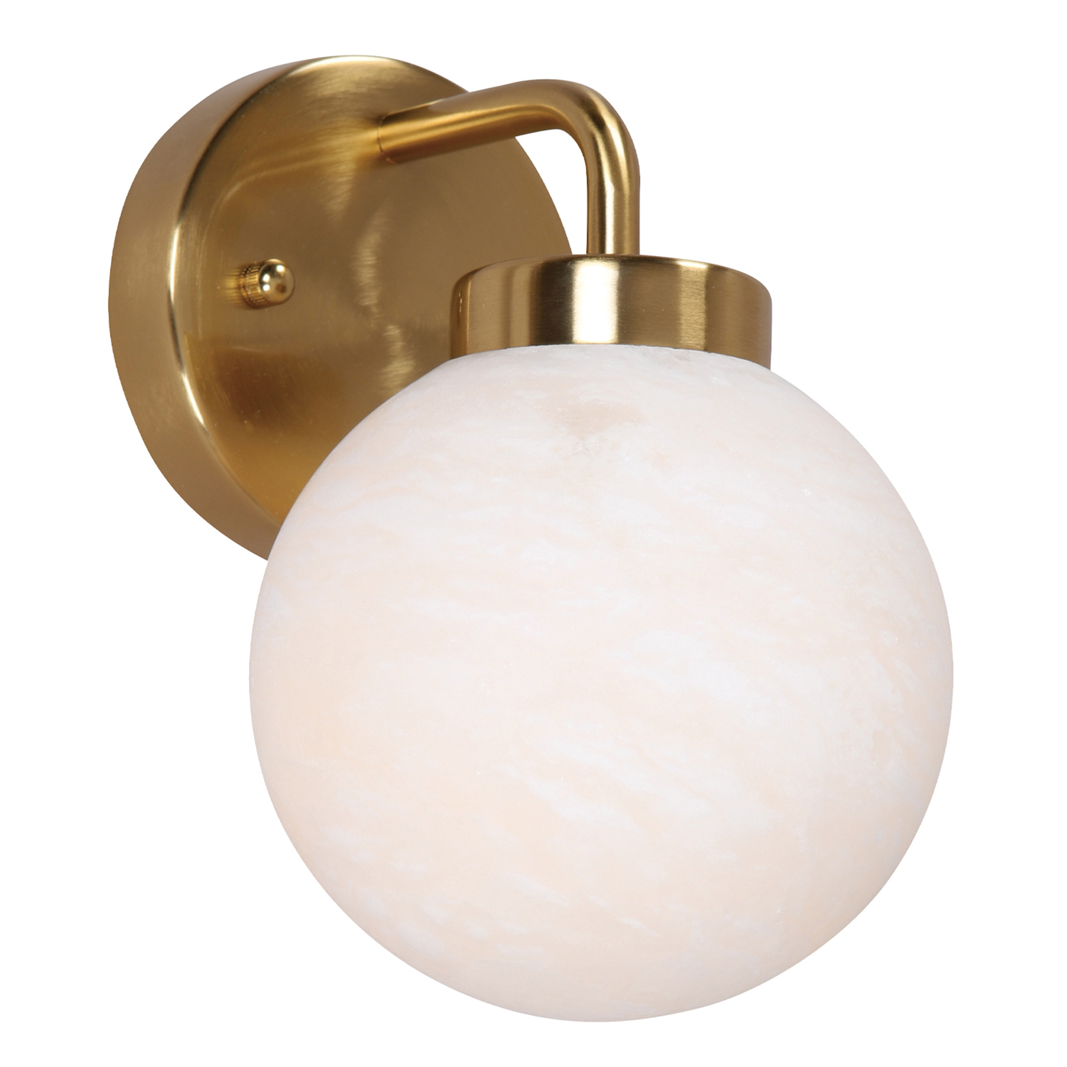 Soren Albaster & Iron Wall Light