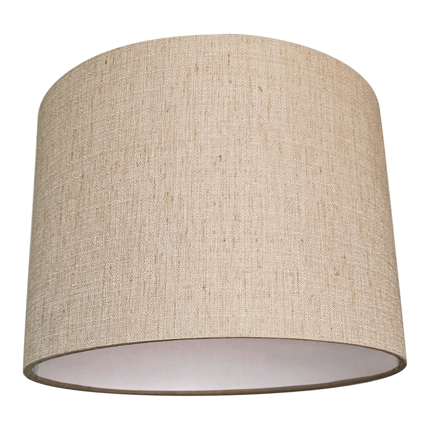 Aric Travertine & Iron Drum Lamp Shade