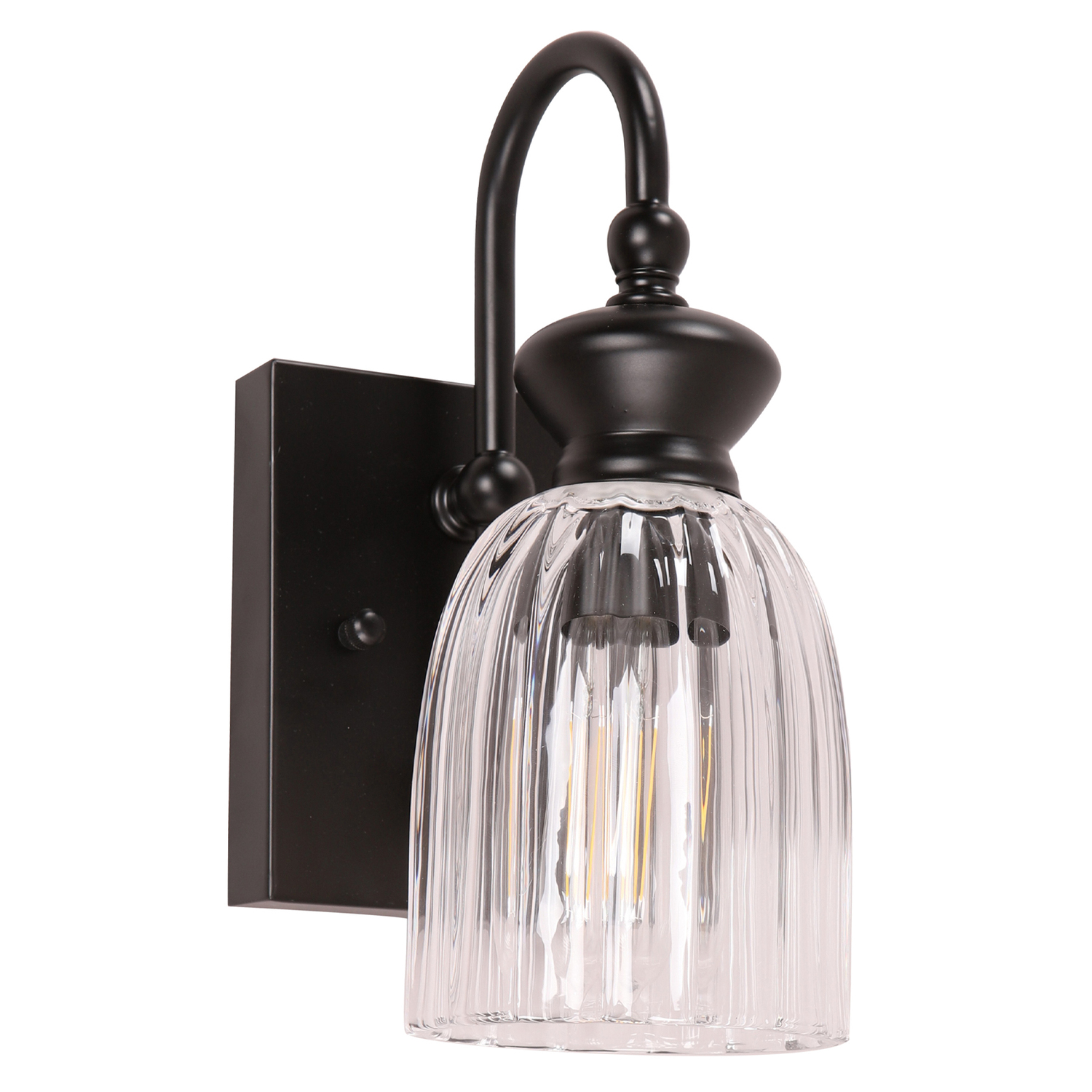 Nakoa Iron & Glass Wall Light