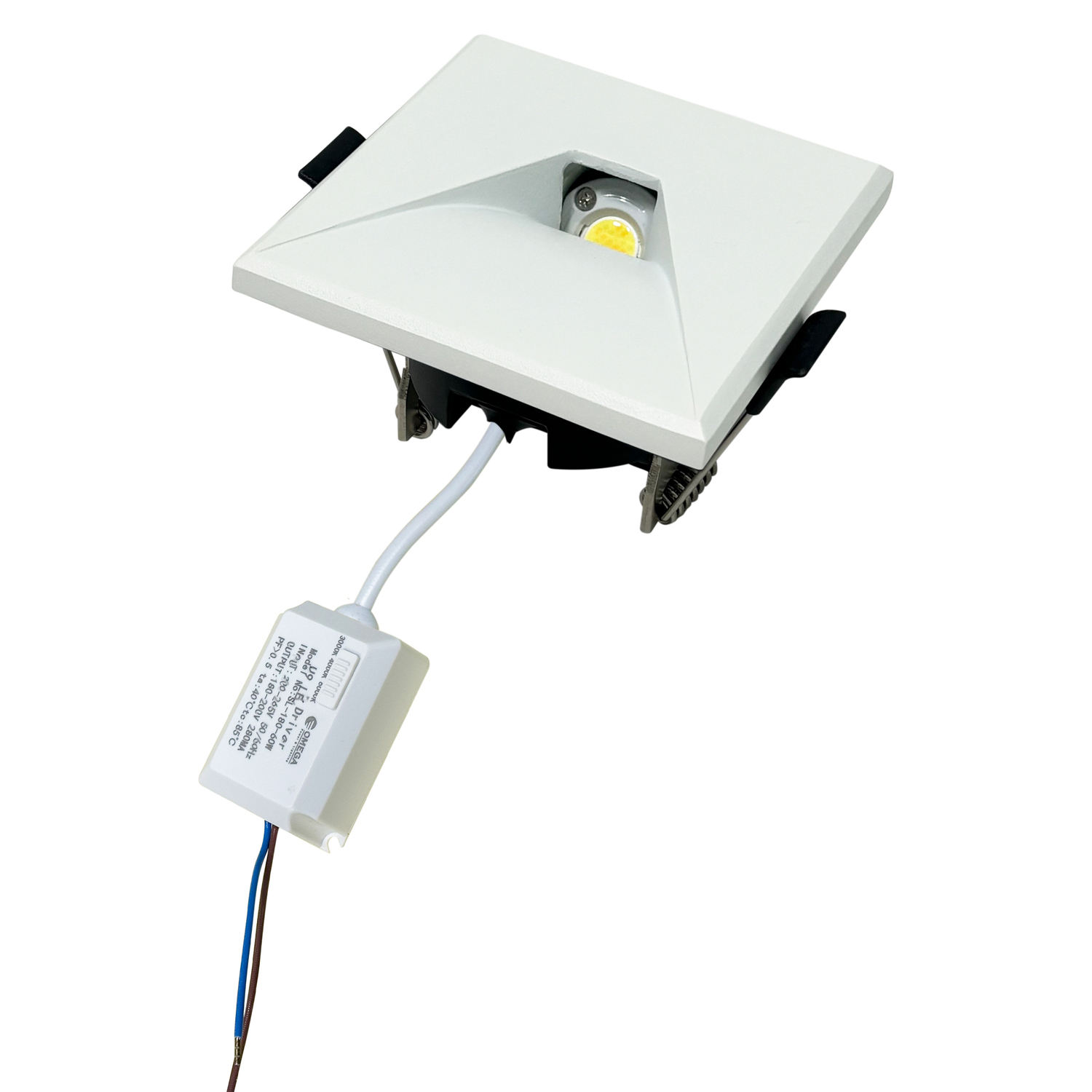 Raleigh Aluminium & Glass Square Step Light
