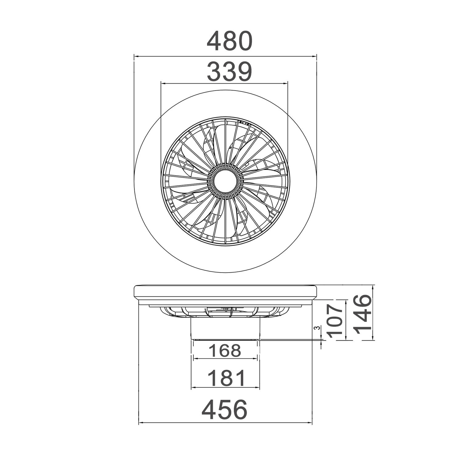 Zelvion Ceiling Fan with Light