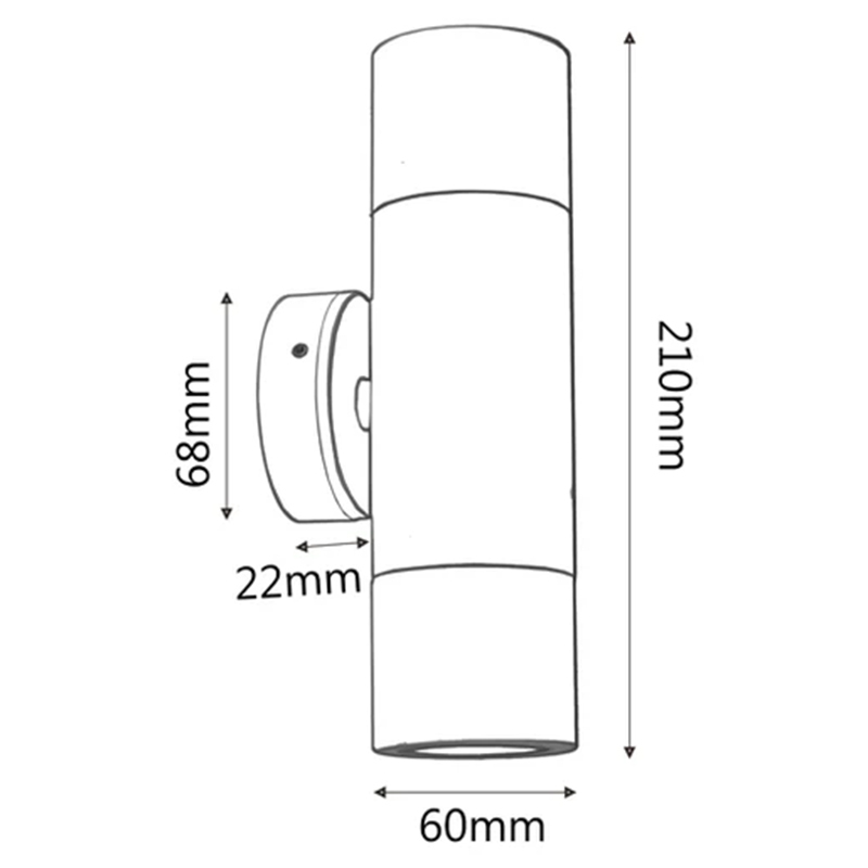 Xyler Solid Brass Outdoor Up/Down Wall Light