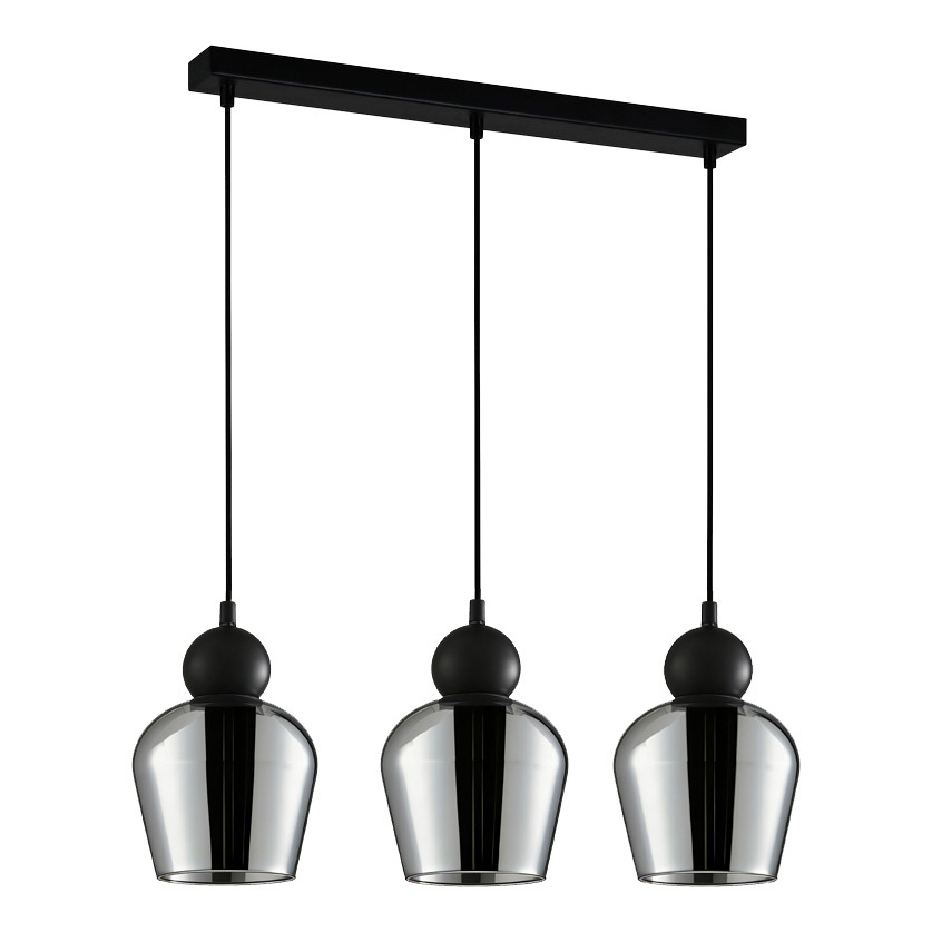 Champan Iron 3 Lamp Linear Pendant