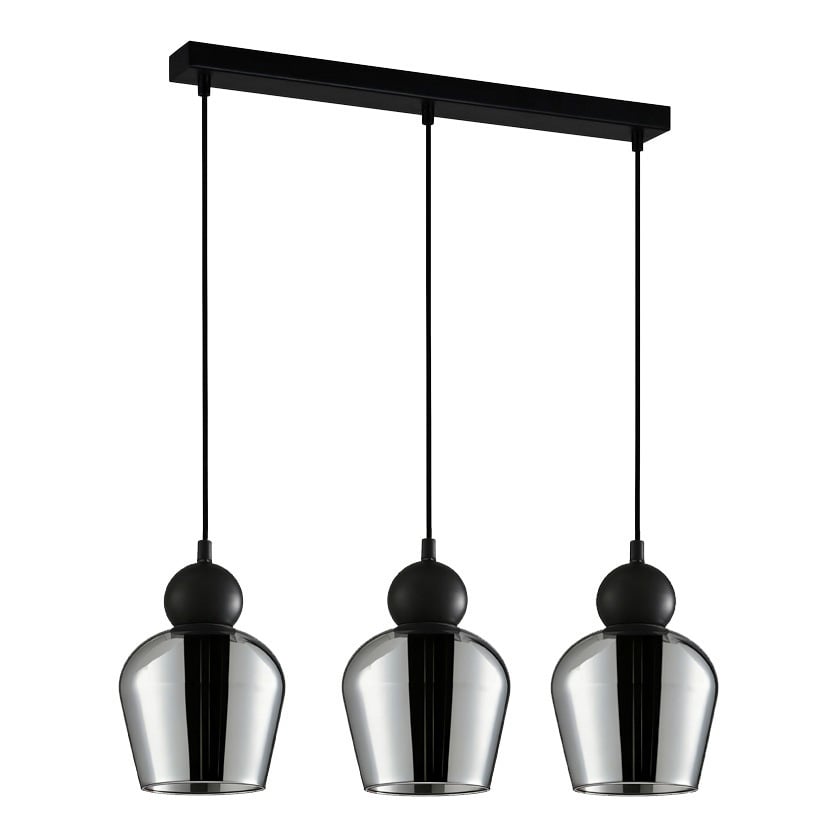 Champan Iron 3 Lamp Linear Pendant