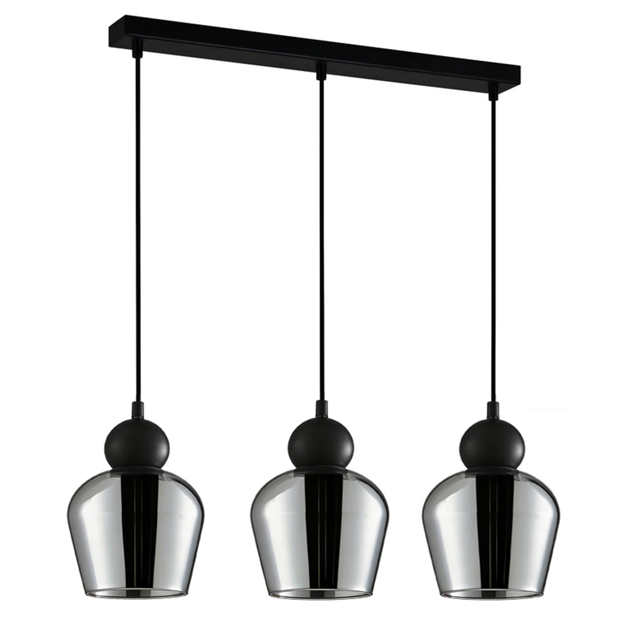 Champan Iron 3 Lamp Linear Pendant