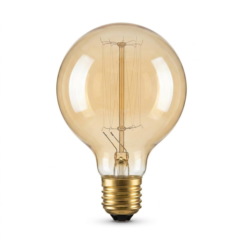 Round Carbon Filament 25W Bulb - Small