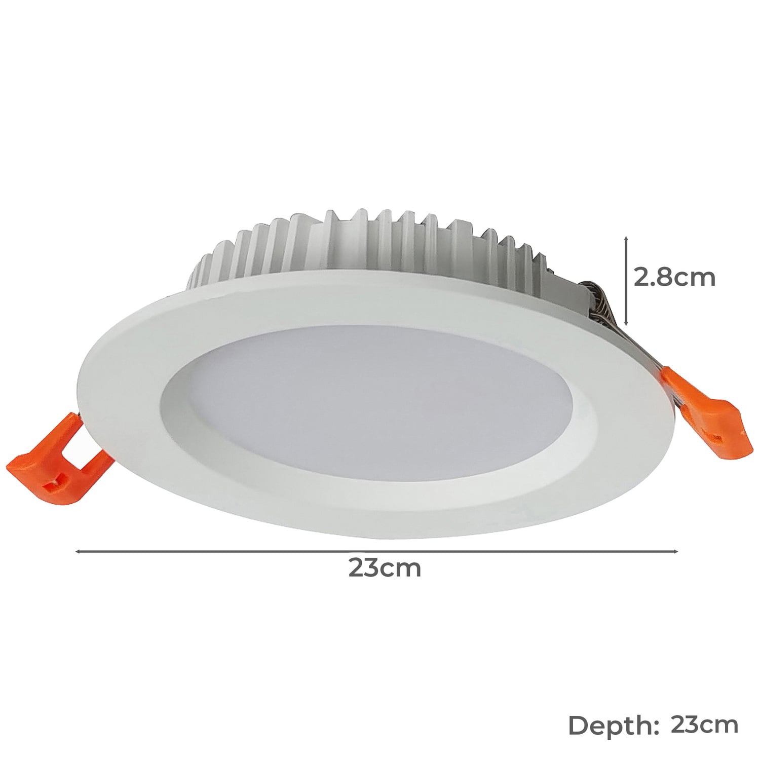 Occult White 120mm Cut Out Tri-Color Recessed Downlight