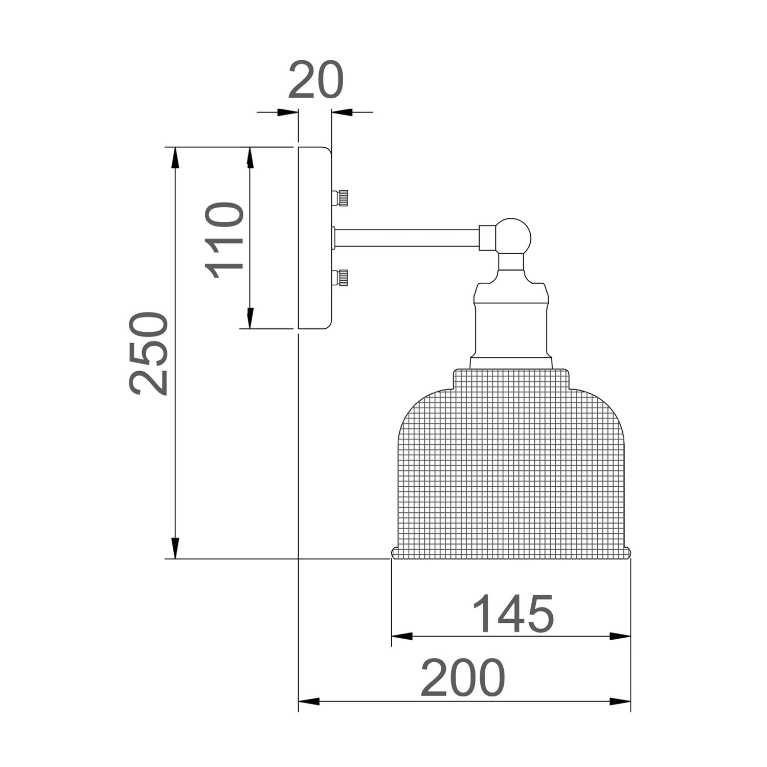 Karsen Iron Wall Light