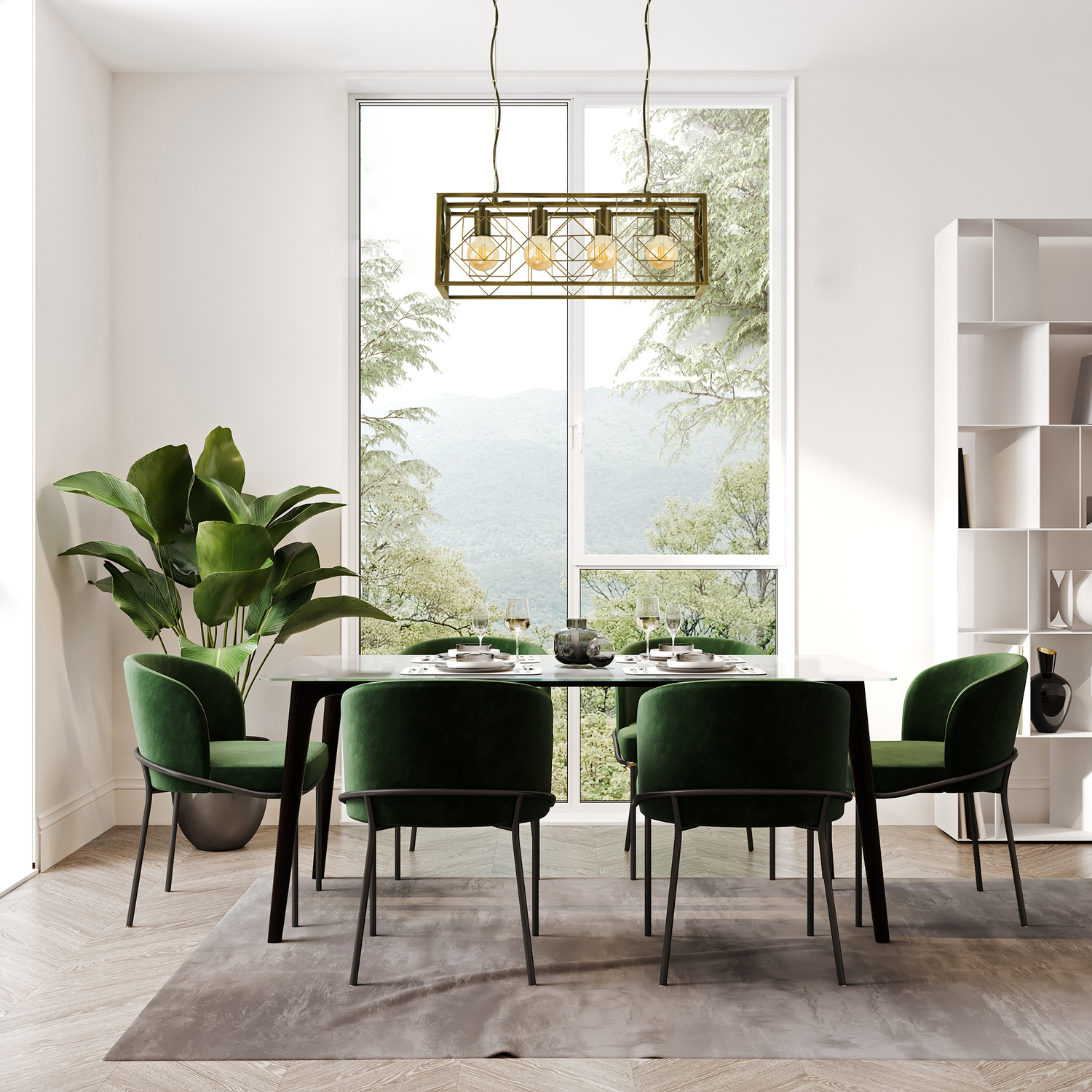 Jett Iron 4-Light Pendant