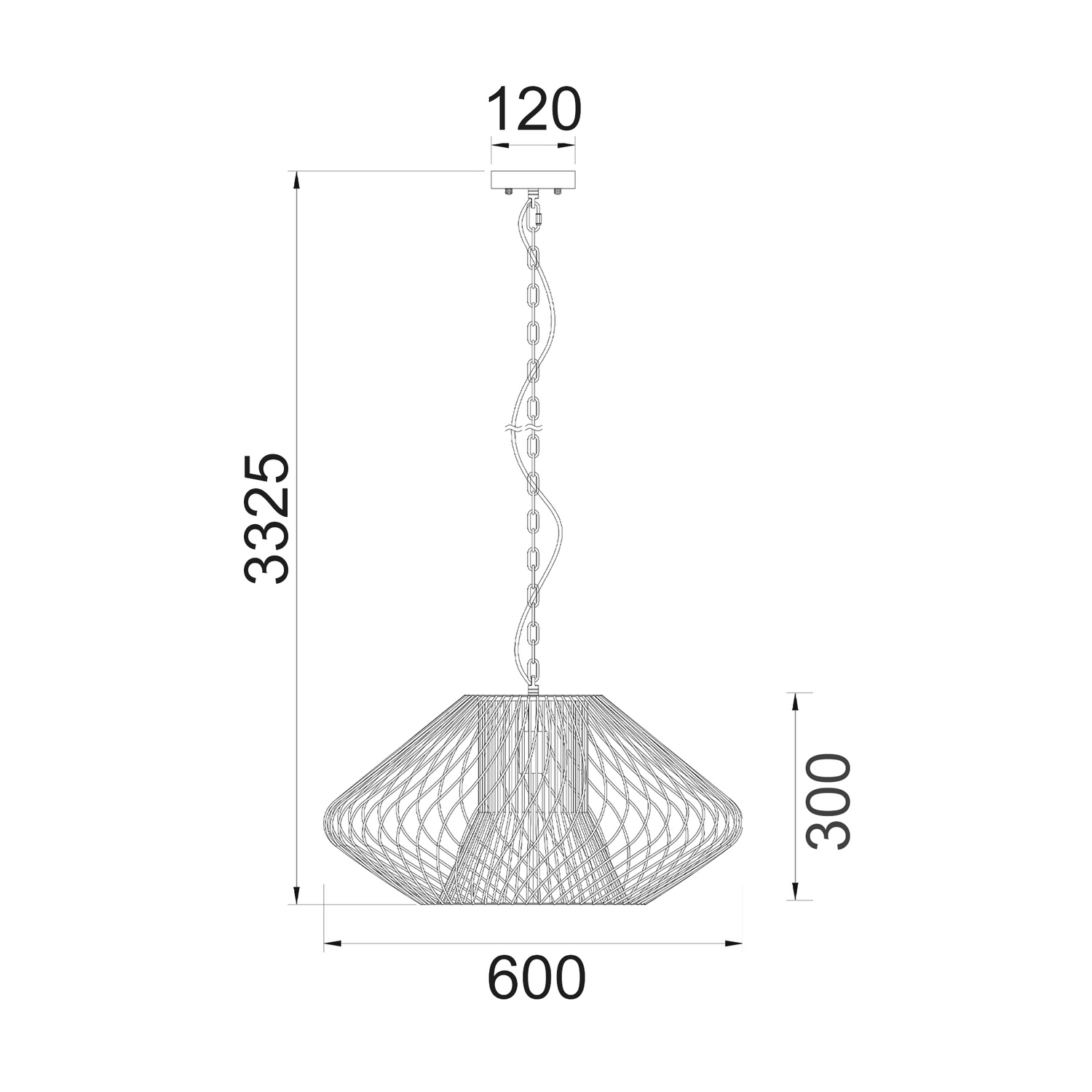 Kaelix II Iron Pendant Light