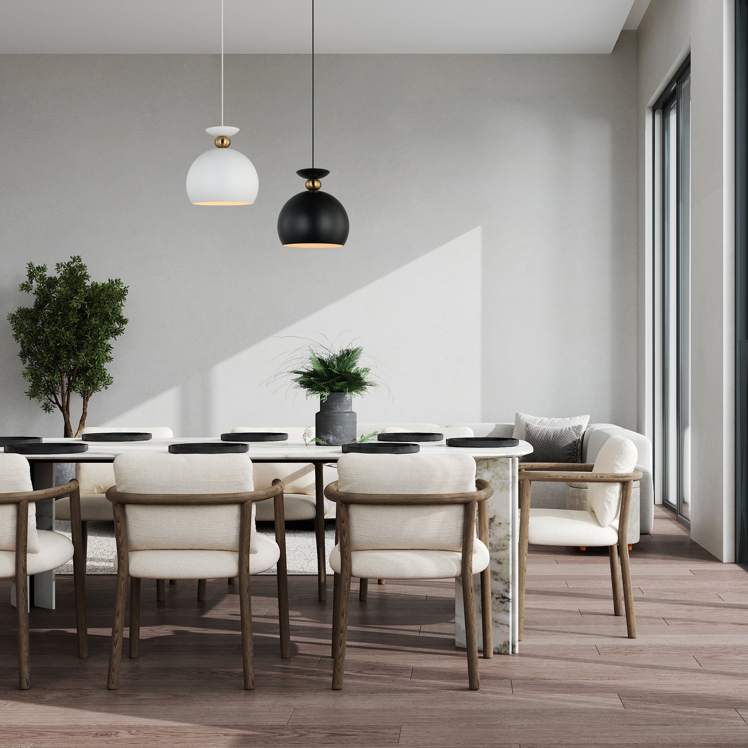 Zaevia Iron Pendant Light