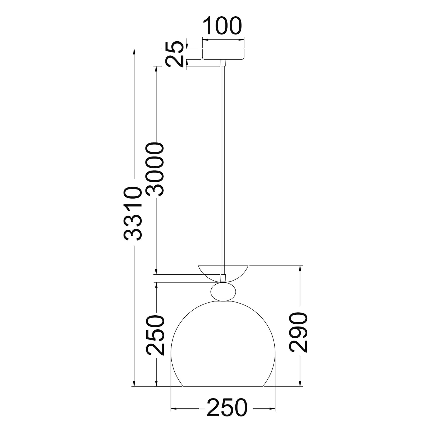 Zaevia Iron Pendant Light