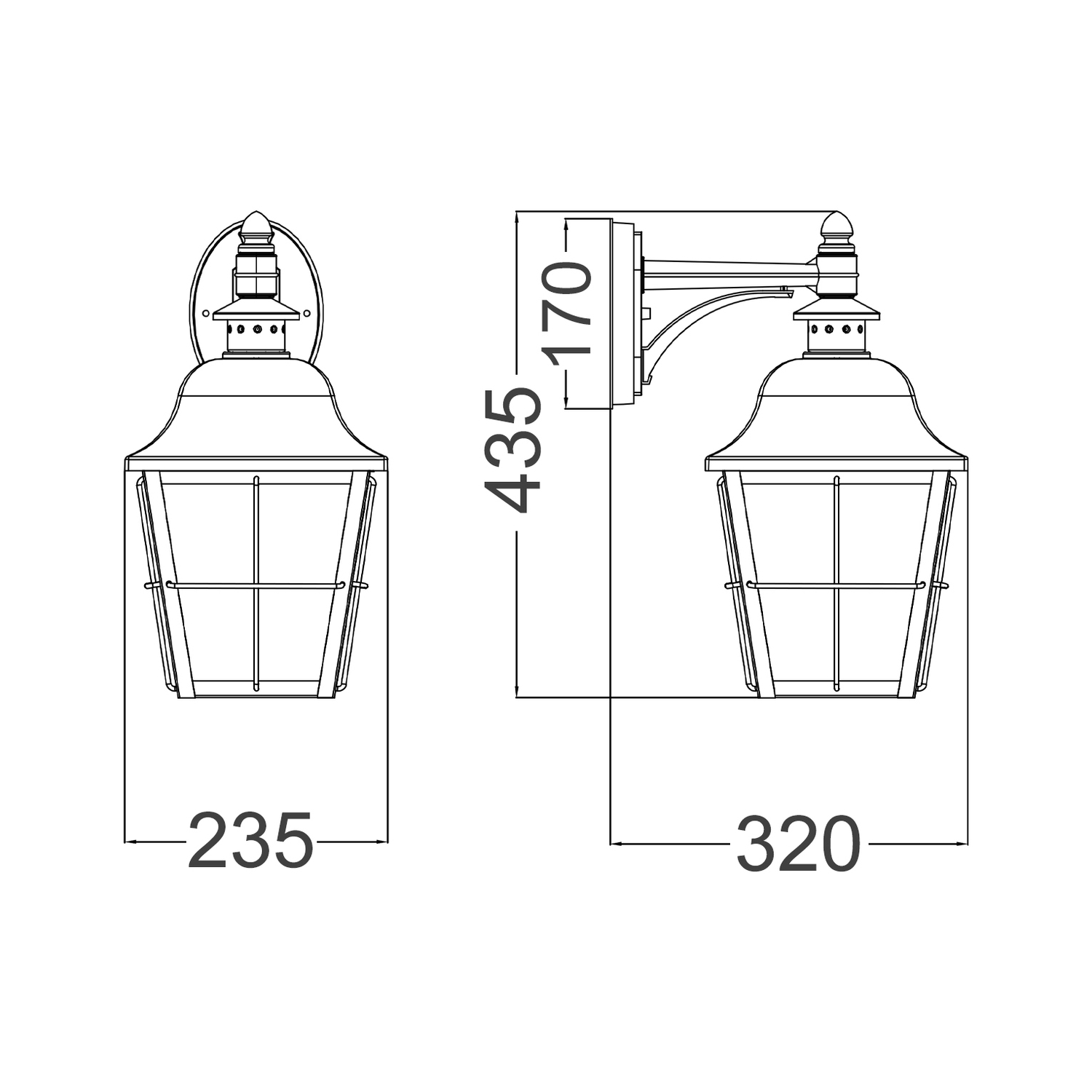 Jayce Aluminium Outdoor Wall Light