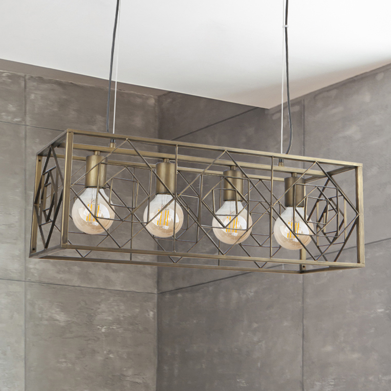 Jett Iron 4-Light Pendant