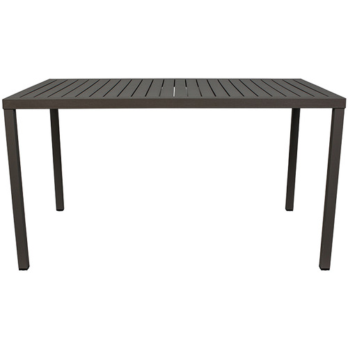 Bright Side Furniture Cube Metal, White Metal Outdoor Dining Table