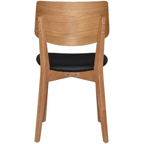 Bentley Dining Chairs with Black Vinyl Seat