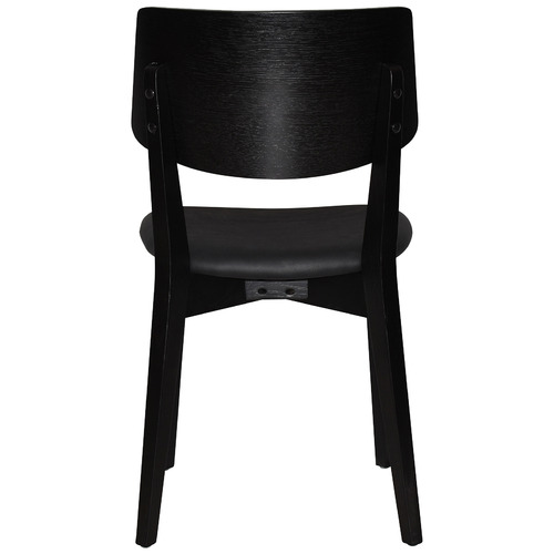 Bentley Dining Chairs with Black Vinyl Seat