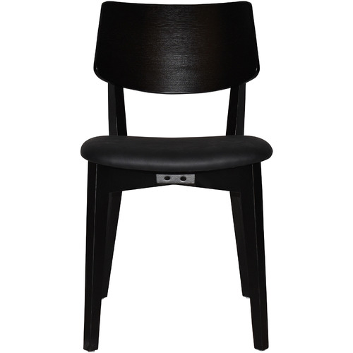 Bentley Dining Chairs with Black Vinyl Seat