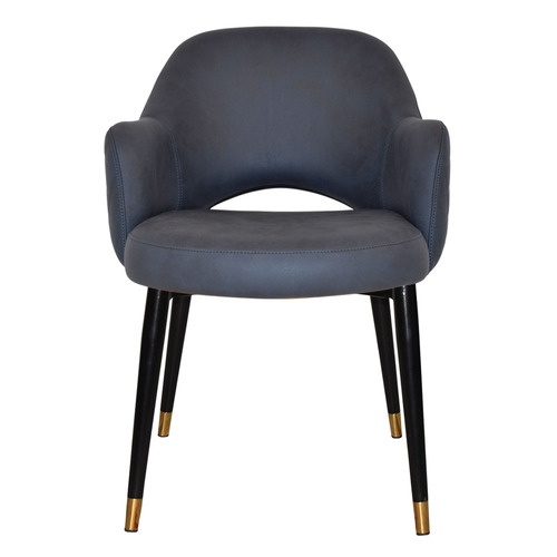 Lexington Upholstered Armchairs with Brass Accent