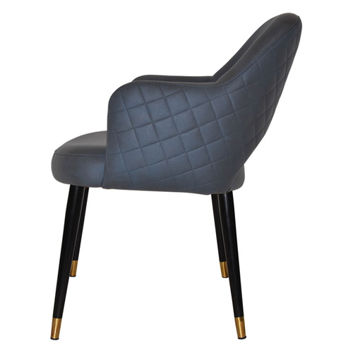 Lexington Upholstered Armchairs with Brass Accent