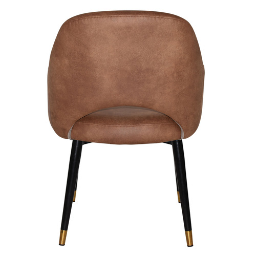 Lexington Leather Armchairs with Brass Accent