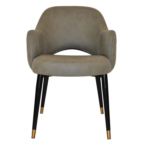 Lexington Upholstered Armchairs with Brass Accent