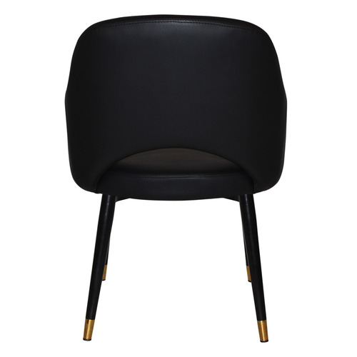 Lexington Vinyl Armchairs with Brass