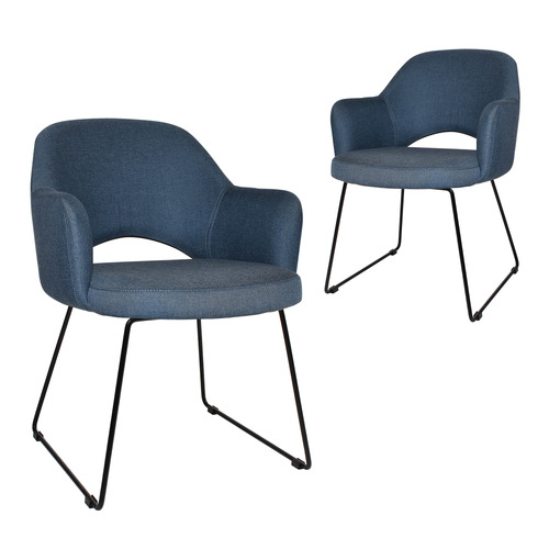 Lexington Sled Cotton-Blend Armchairs