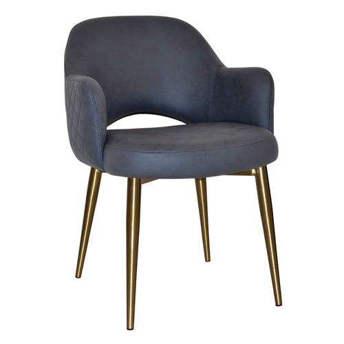 Lexington Upholstered Armchairs with Stainless Steel Legs
