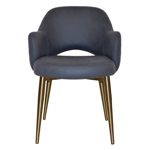 Lexington Upholstered Armchairs with Stainless Steel Legs