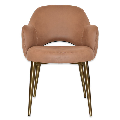 Lexington Upholstered Armchairs with Stainless Steel Legs