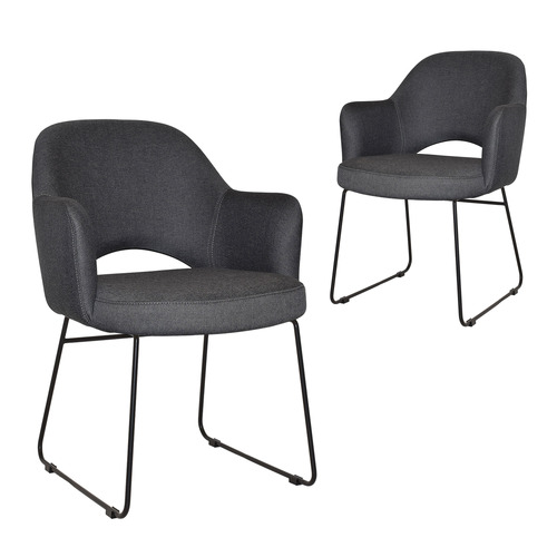 Lexington Sled Cotton-Blend Armchairs