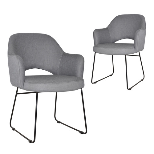 Lexington Sled Cotton-Blend Armchairs