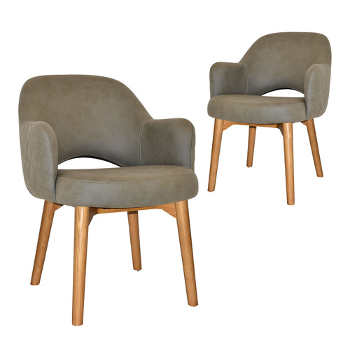 Lexington Upholstered Armchairs with Ash Wood Legs